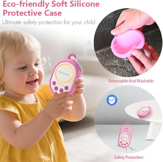 2025 Mom's Choice Awards | White Noise Sound Machine Baby with Night Light, 20 Soothing Sounds, 22 Hours Battery Life, Travel, Registry Gift, Shower, Clips on Baby Stroller