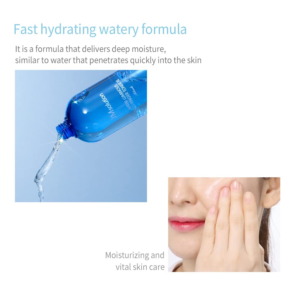 JMsolution Water Luminous Toner X Large 600ml (20.28floz) Black -Korea Skin Care Moisture