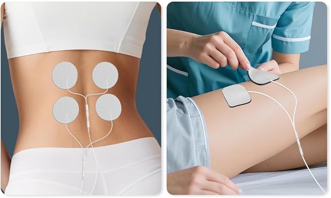 40PCS TENS Unit Replacement Pads, Electrode Pads with Self-Stick Performance and Non-Irritating, Compatible with TENS Use 2mm Pin Connector Such as AUVON TENS, TENS 7000, Etekcity, Nicwell Care Tens