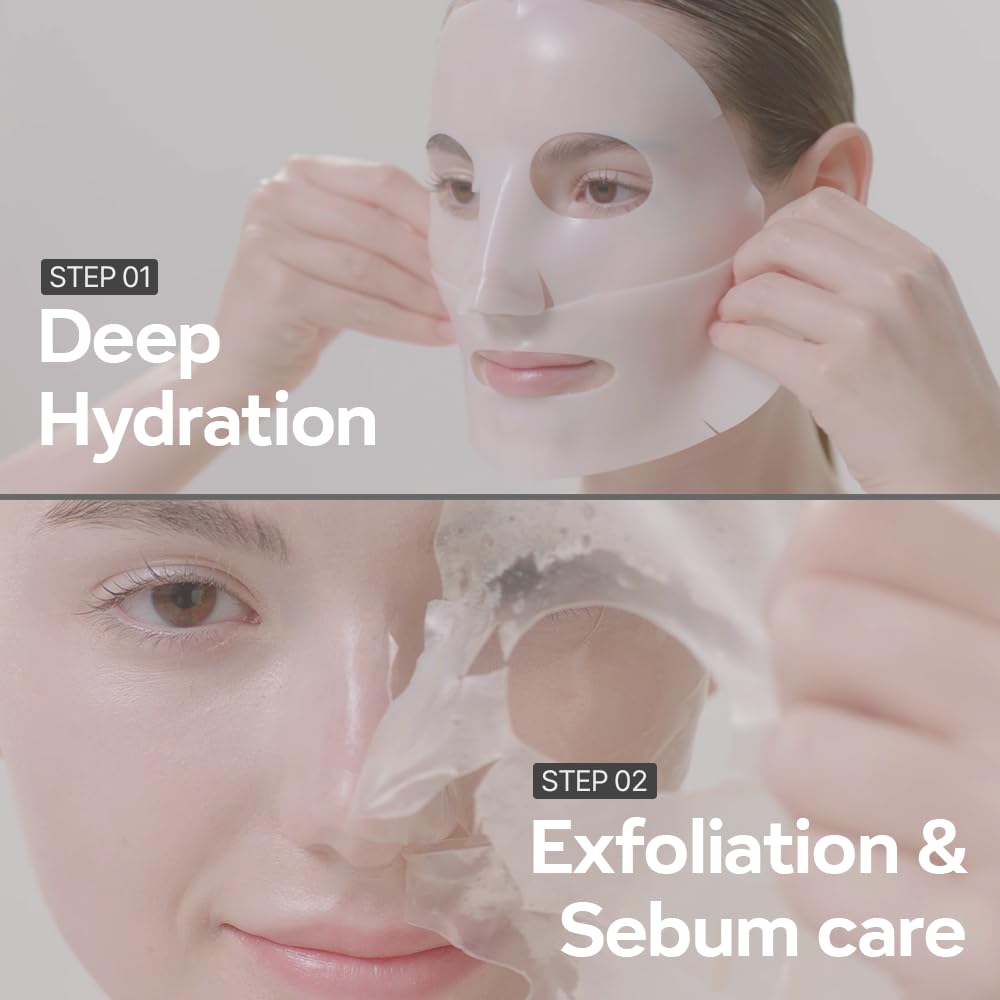 DERM·ALL MATRIX Daily Facial Dermal-care (35g/sheet) Overnight mask pack,Lifting and Hydrating,Soothing, Exfoliating,Skin Nourishing,Collagen sheet mask for wrinkles and dry skin. (4sheets/1week)