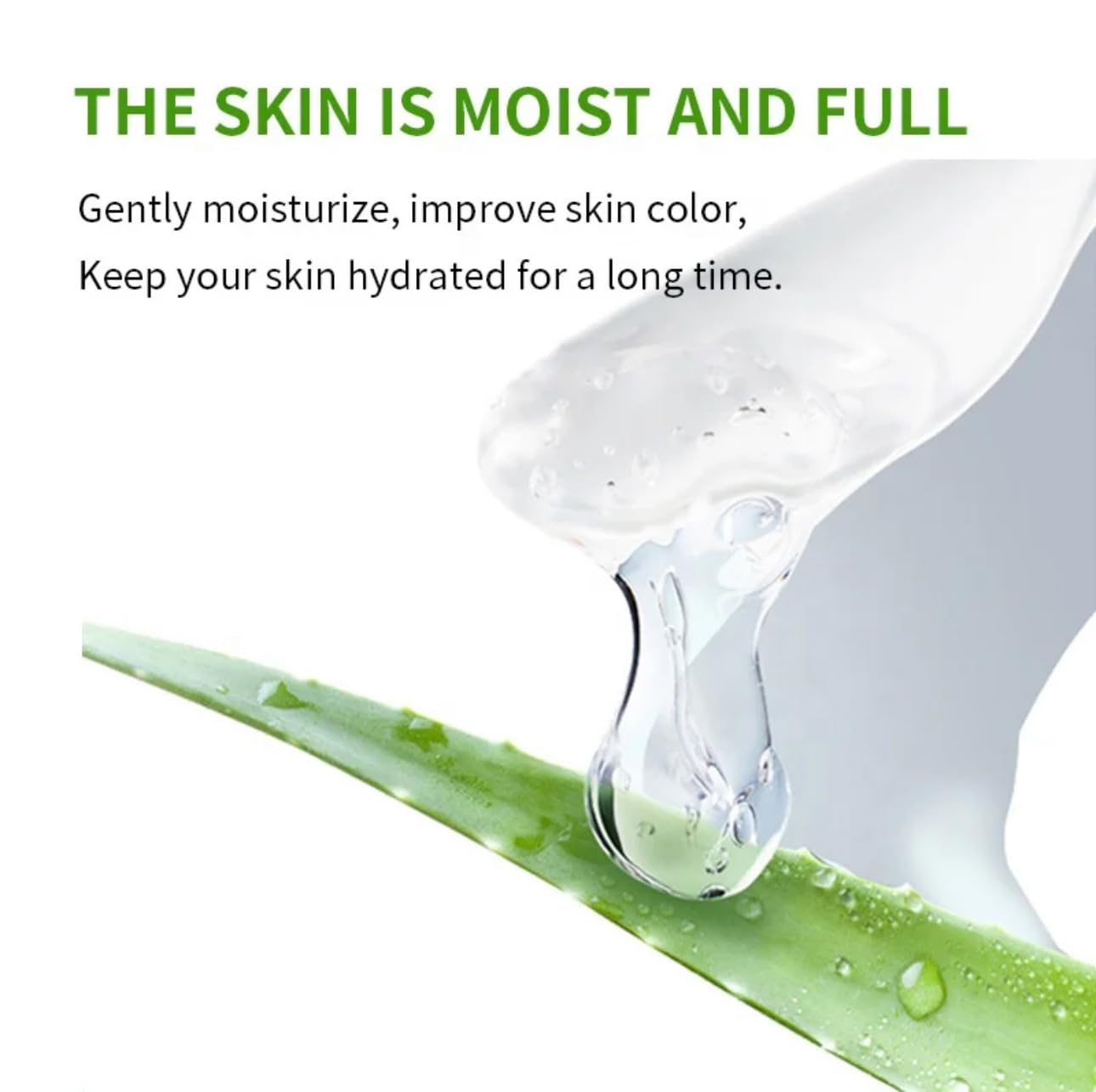 kisskin Organic Aloe Vera Gel, 100% Pure Soothing Moisturizer And Hydrating Gel, Fast Absorbing, For Face,Body,Hair,Skin,Scalp And Sunburn Relief, No Alcohol, Big 500ML Pump Bottle.