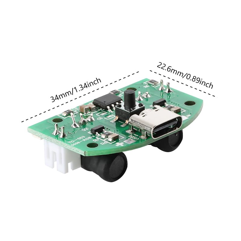 3Pcs USB Humidifier Module Board USB Type-C Double Spray Atomization Module DIY Moisture Spray Mist Maker Fogger Atomizer Mini Oscillator