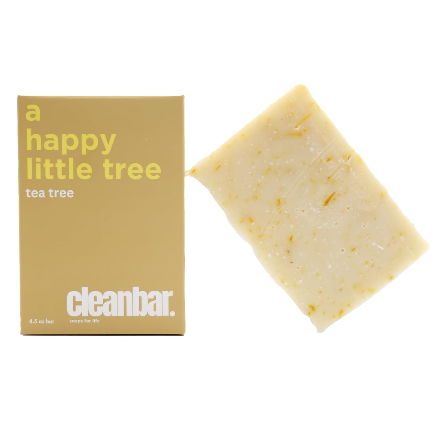 Cleanbar All Natural Bar Soap - A Happy Little Tree - Tea Tree, Lavender, and Bergamot Exfoliating Bar Soap