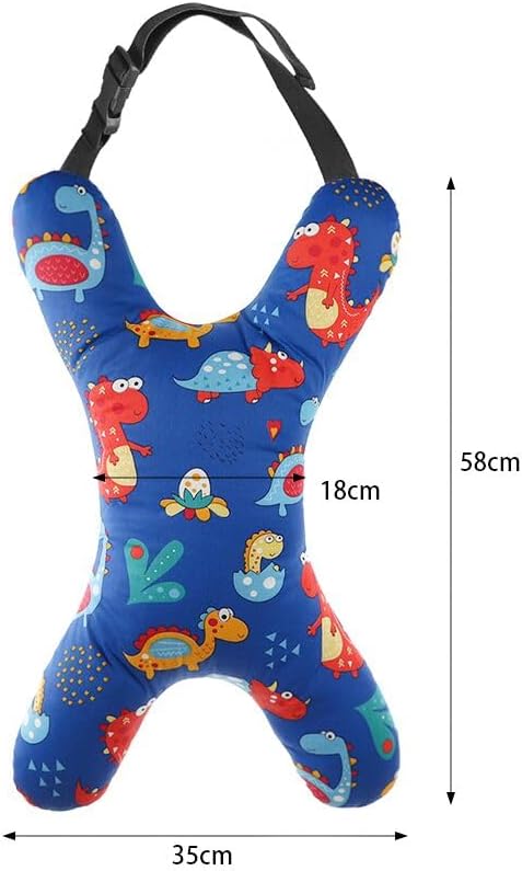 X-Shape Car Seat Pillow for Kids and Adults Universal Car Sleeping Head Support Aircraft Travel Pillows Travel Neck Rest Car Seat Pillow Neck Support Pillow for Carseat Long-Distance Sleeping