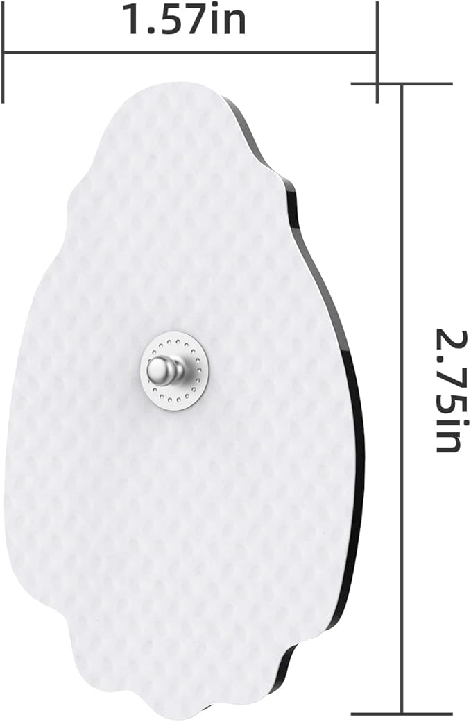 20-Pack TENS/EMS Unit Replacement Pad for More Than 30 Times Use, TEC.BEAN Latex-Free TENS Electrode Pads Set with Upgraded Self-Stick Performance, Compatible with MEDVICE,Belifu EMS Machine