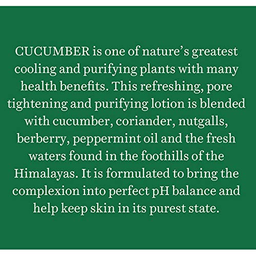 Biotique Bio Cucumber Pore Tightening Toner with Himalayan Waters for Normal to Oily Skin -120 ML/ 4.06Fl.Oz. I Help from Harmful Effects of Sun I Berberis aristata, Cucumis sativus