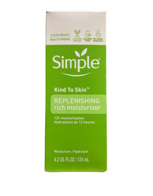 Simple Kind To Skin Replenishing Rich Moisturizer, 4.2oz, Pack of 2