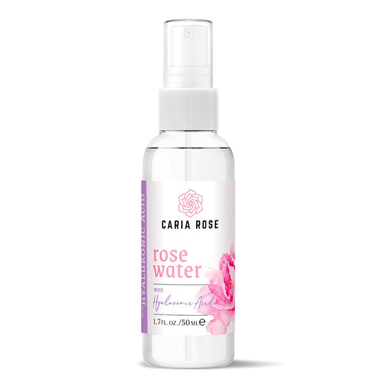 Rosewater Hydrating Spray with Hyaluronic Acid | Rose Water Facial Toner with Hyaluronic Acid (1.7 oz Travel Size)