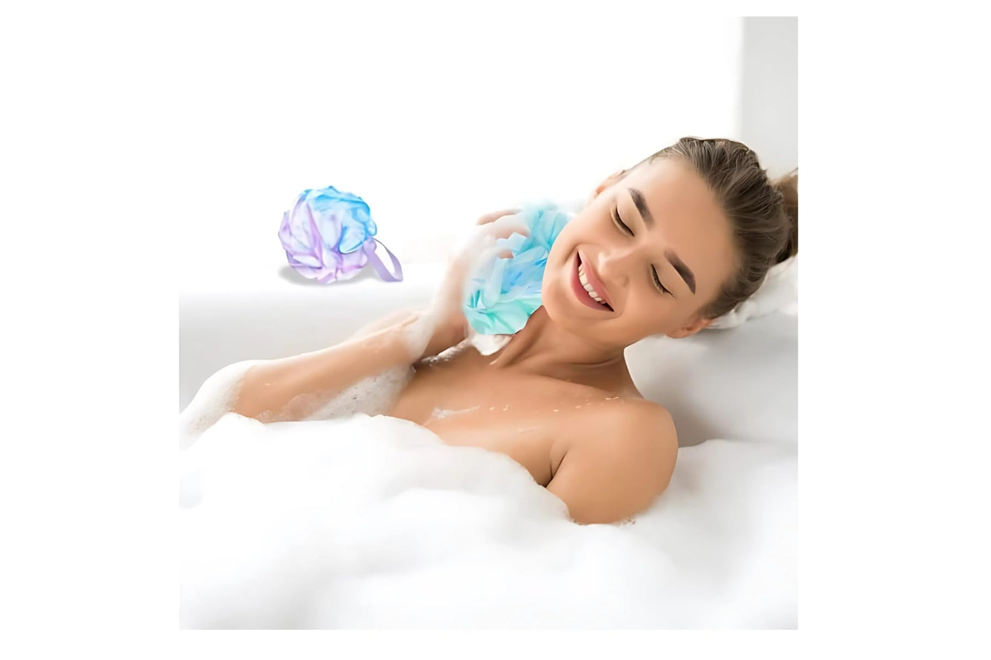 2-Pack Deodorant Irish Bar Soap, Mild for skin, 12 hours small fresh, Spring Soap for Washing Face,Body,Hand, 4oz each (total 8 oz) + 1 Shower Sponge for Irish Spring Bar soap.