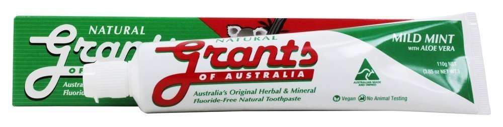 Grants of Australia - Natural Toothpaste Mild Mint with Aloe Vera - 3.85 oz.