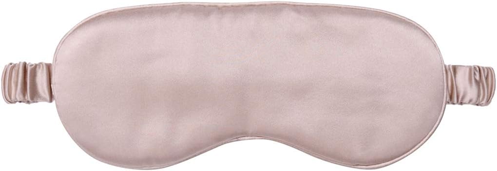 Silk Sleep Mask Light Blocking Luxury 100% Mulberry 19mm Silk Eye Mask Eye Cover Blindfold Ultra Soft Light & Comfy Anti Aging Skin Care with Travel Bag Gift Package