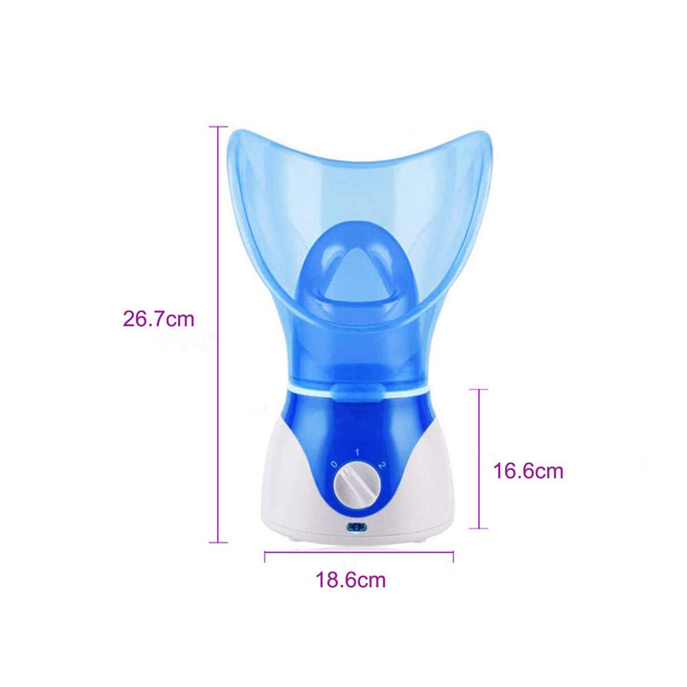 Facial Steamer Hot Mist Home Sauna Face Humidifier for Steaming Skincare (Blue)