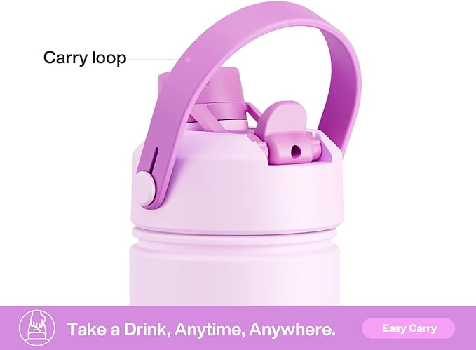 26 oz Insulated Water Bottle with 2-in-1 Straw and Spout Lid, Keep Cold 24H, Leak-Proof, Fits in Car Cup Holder, Stainless Steel Water Bottle for Sports, Travel, and School (Starlight Cascade)