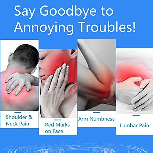 MYFON Inflatable Travel Pillow, Inflatable Travel Foot Rest Pillow, Leg Rest Pillow for Cars, Home, Office, Trains, Airplane, Blue