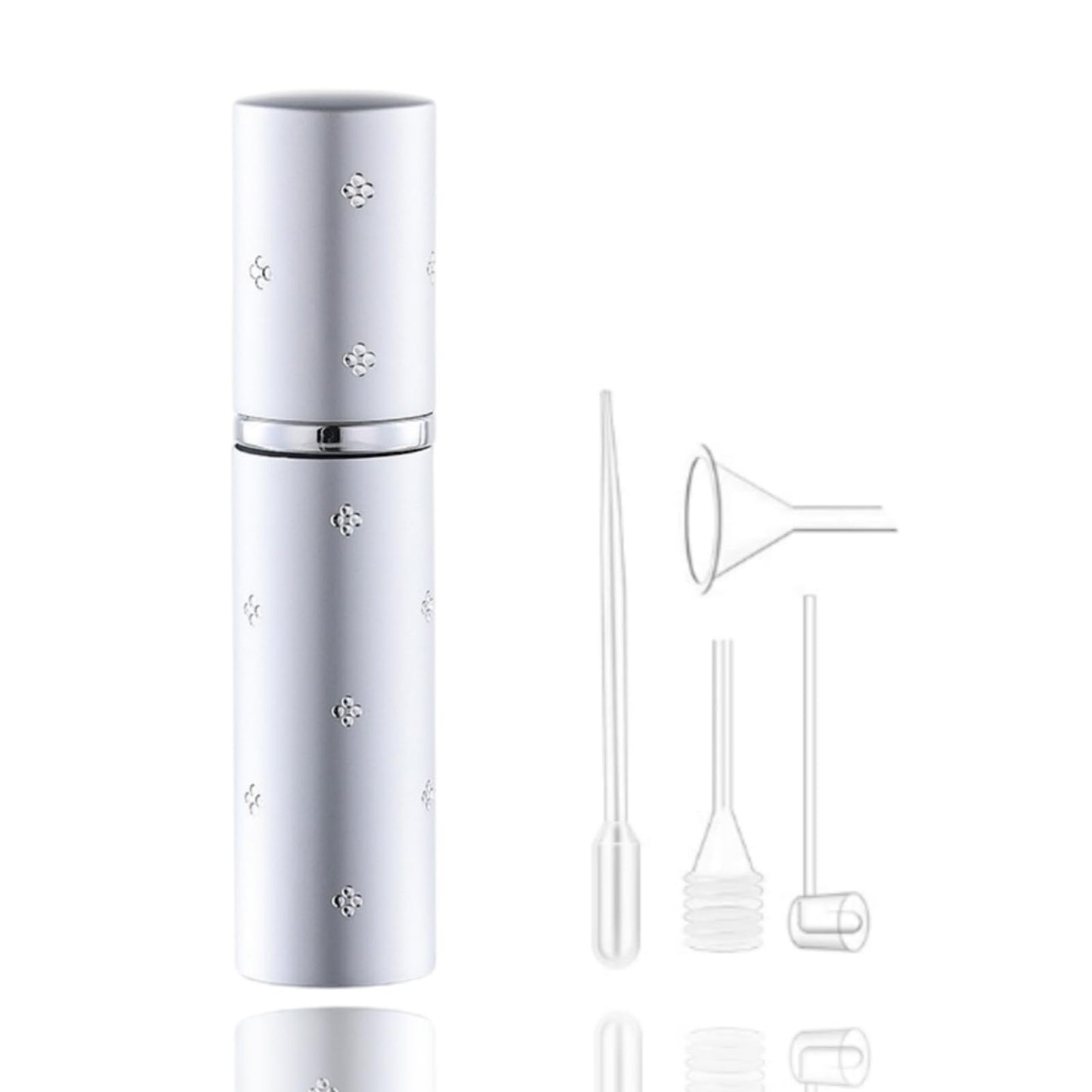 Generic Small Perfume Spray Bottle Cologne Spray Bottle Travel Perfume Atomizer Refillable Travel Cologne Spray Bottle 10ML Atomizer Mini Portable Dispenser - Dot Diamond Silver - Coffee Spray Bottle