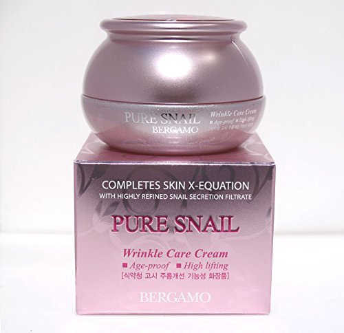 BERGAMO] Pure Snail Wrinkle Care Moisturizing Cream 50g/age Proof,hight Lifting/Korean Cosmetics