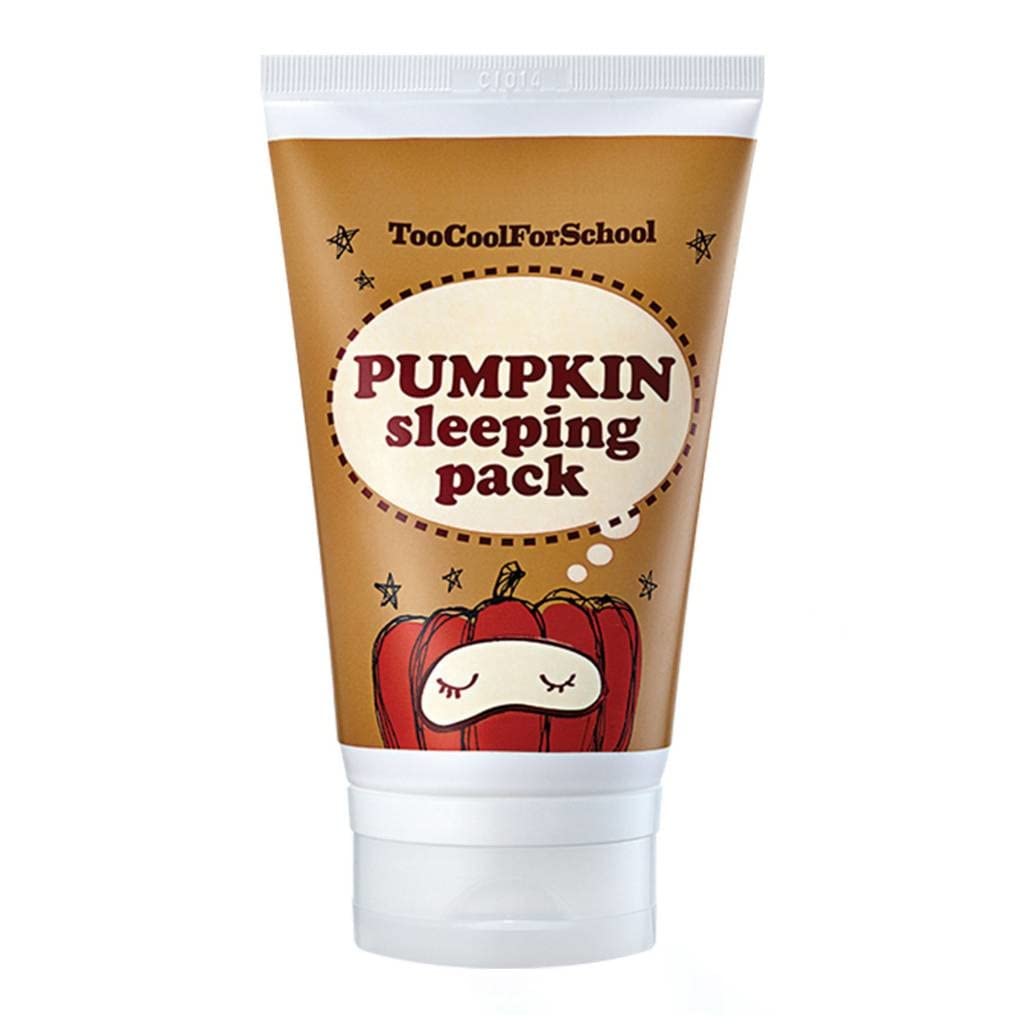 Too Cool For School Pumpkin Sleep Mask Pack, 3.4 oz | Pumpkin Extracts | Enzyme Peeling | Night Mask | Super Soft Skin