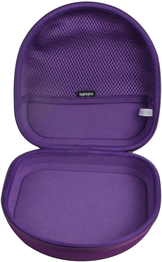 Adada Hard Travel Case for E7 Active Noise Cancelling Bluetooth Headphones (Purple)