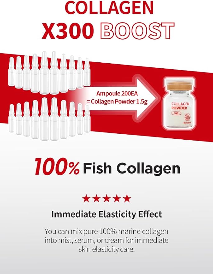 BEAUDIANI Infusing Collagen Powder (1.5g), Collagen Powder for face Skin Care, Anti-Wrinkle with Collagen, Korean Beauty, All Skin Types, Collagen Booster