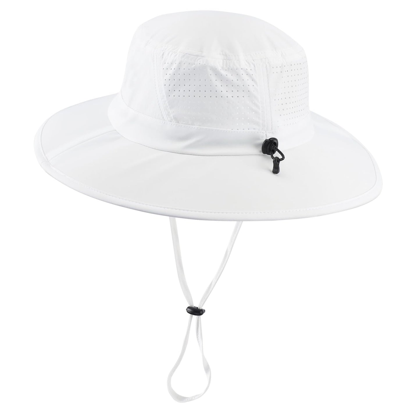 Home Prefer UPF 50+ Wide Brim Sun Hat for Men Women Foldable Beach Bucket Hat Summer Outdoor Fishing Hat UV Sun Protection Cap for Hiking Gardening Golf White