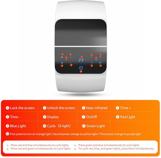 Bestqool LED Mask Photon LED Light Therapy - 6 Colors with Near Infrared Light LED Face Mask for Skin Rejuvenation SPA Facial Body Skin Care Beauty Salon Device