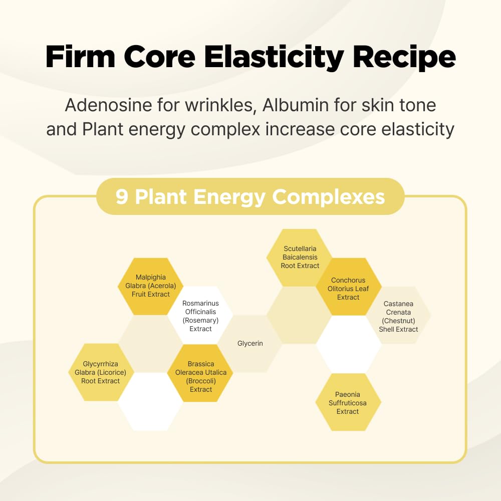ISOI Intensive Energizing Cream Premium Sheet Mask for Skin Elasticity & Firmness, Infused with High-Moisturizing & Nourishing Firming Cream, Korean Face Mask (4EA)