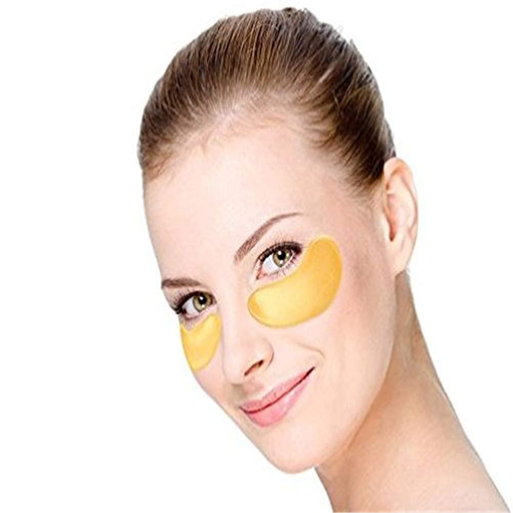 Jakuva 30 Pairs Eye Patches, Under Eye Patches for Dark Circles and Puffy Eyes, Reduce Wrinkles, Collagen Eye Mask Skincare Eye Pads for Moisturizing, Hydrating,24K Gold