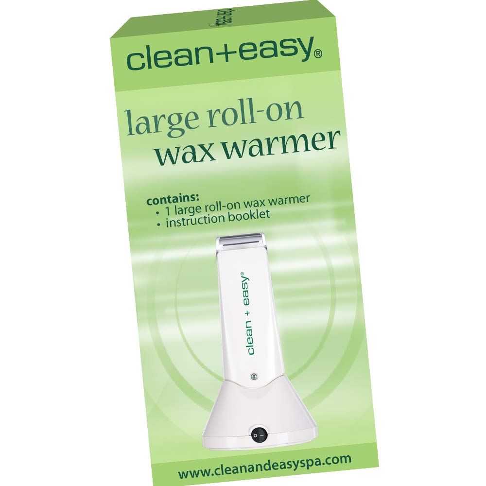 Clean + Easy Wax Roller Warmer Kit – Professional Roll On Wax Warmer for Hair Removal, Portable Heater for Face, Arms, Legs & Body, At-Home or Salon Use, Unit Only (120V)