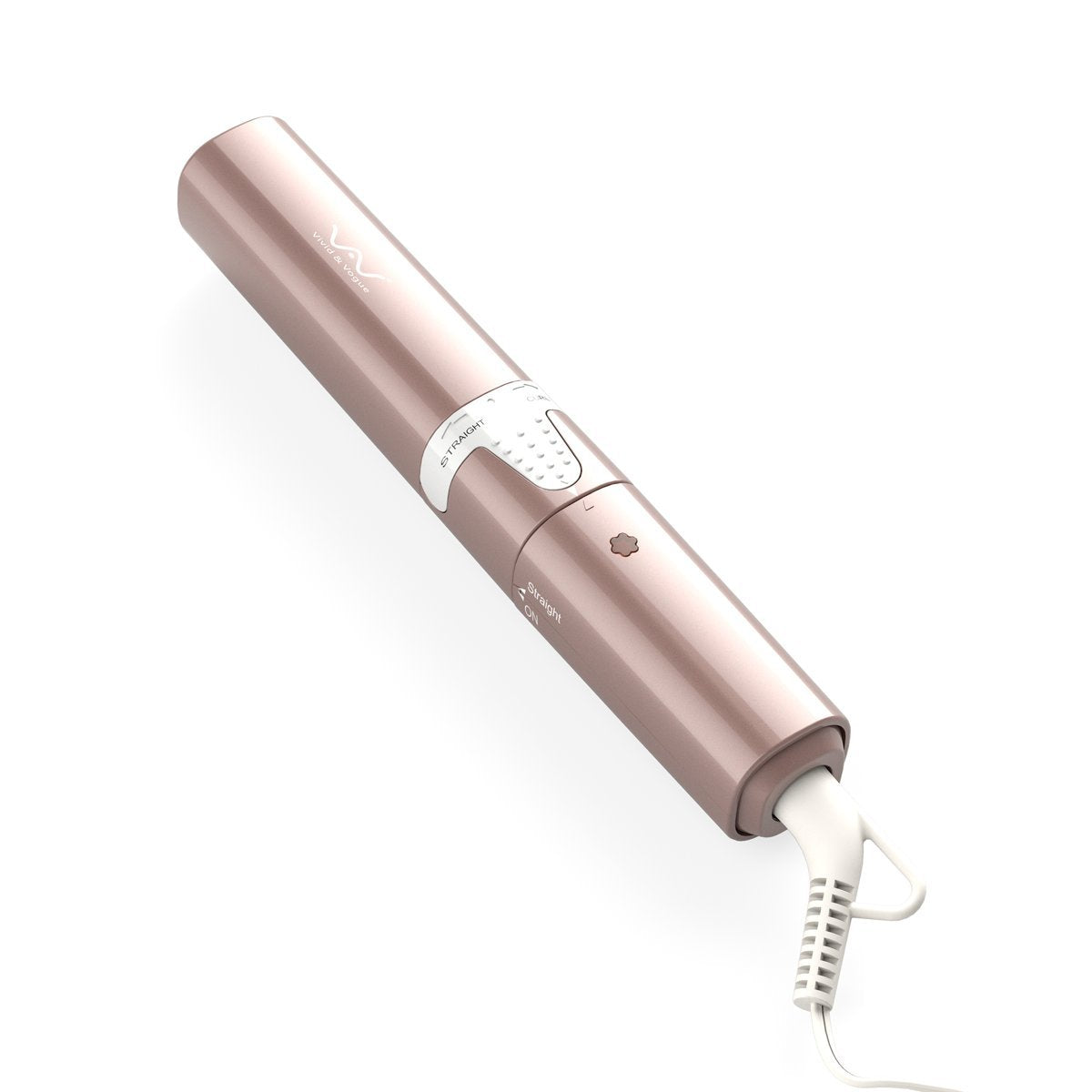 VAV 2 in 1 Iron Hair Straightener and Curler, Curling Iron Ceramic Flat Iron 1 Inch, Instant Heat Up to 400°F, Dual Voltage Mini Curling Wand Travel Size