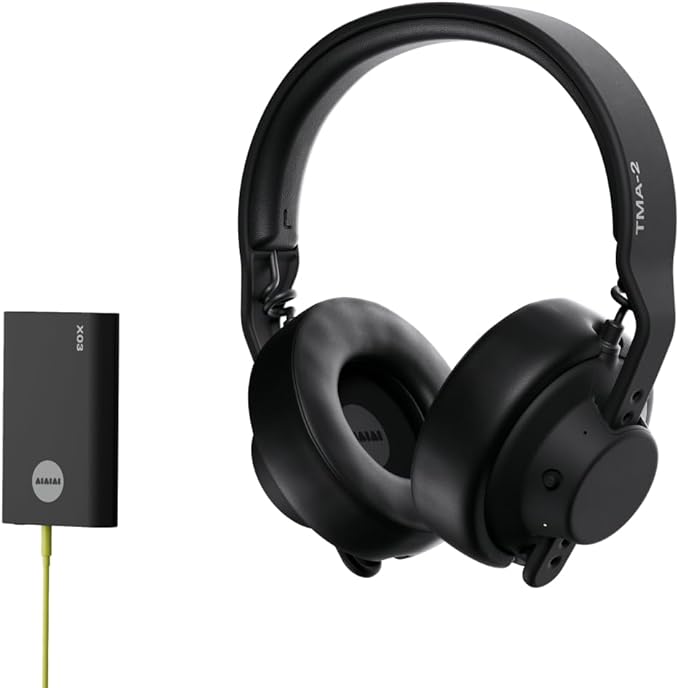 Aiaiai TMA-2 Professional Studio Wireless Headphones, Ultra Low Latency W+ Link, Modular with 40mm Bio-Cellulose Drivers, 20–40H Battery, Memory Foam Ear Pads, and Bluetooth