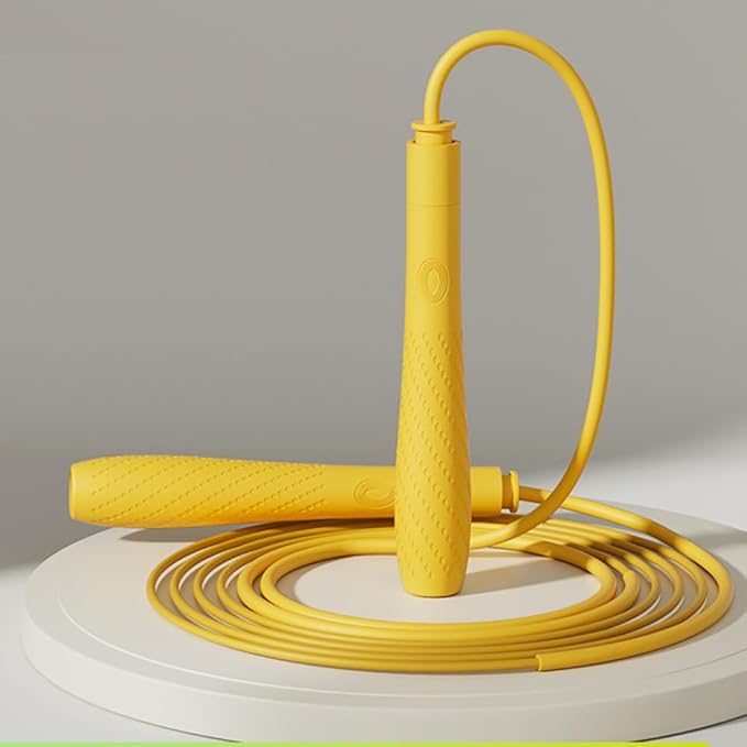 Jump Rope with silicone handle,Tangle-Free Jump Rope with Dual Bearing System,Ultra-Smooth for Fitness & Training