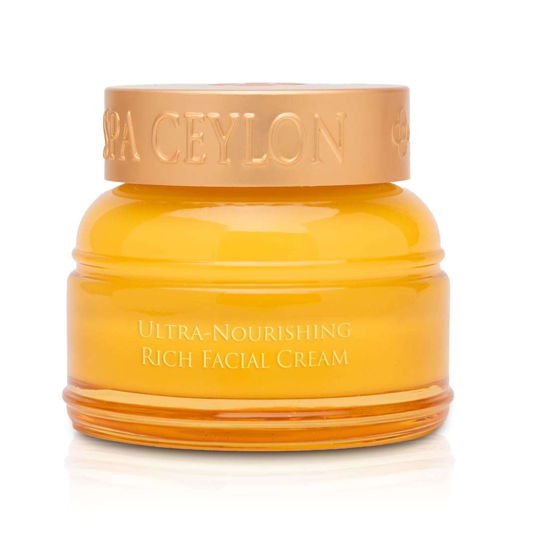SPA CEYLON Sal and Saffron Vitamin E Enriched Ultra Nourishing Rich Facial Cream | Deep Hydration | Suitable for Dry Skin