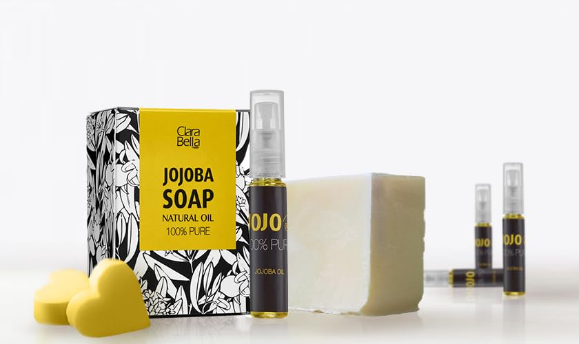 Organic Jojoba Oil Face Serum, Anti Aging Serum, Wrinkle Reduction, Vitamin E, Skincare Facial Serum Reduces Dry Skin, Acne Scars, Pimples, Rosacea, Eczema Psoriasis, Seborrheic Dermatitis