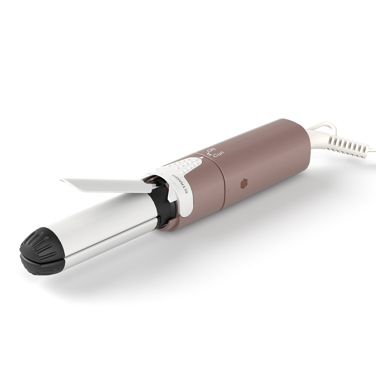 VAV 2 in 1 Iron Hair Straightener and Curler, Curling Iron Ceramic Flat Iron 1 Inch, Instant Heat Up to 400°F, Dual Voltage Mini Curling Wand Travel Size