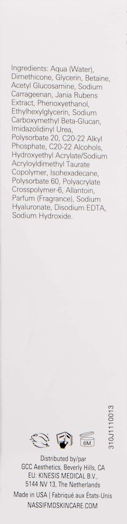 NassifMD 3HA Instant Hydrating Facial Mist - Contains 3 Types of Hyaluronic Acid to Keep Your Face Refreshed and Hydrated, Decreases Look of Skin Puffiness, Dark Circles and Fine Lines (2 fl oz)