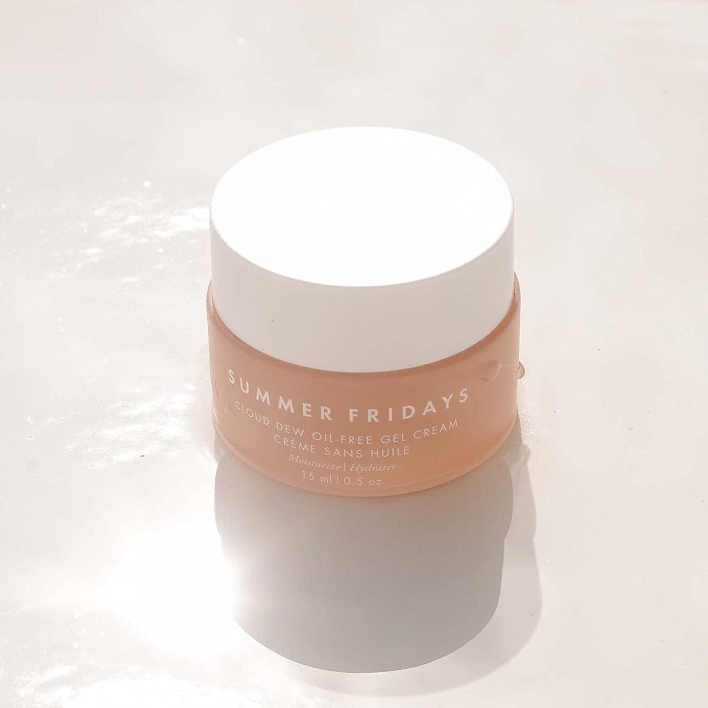 Summer Fridays Cloud Dew Gel Cream Moisturizer Mini - Lightweight Face Moisturizer with Hyaluronic Acid + Ceramides for Skin Plumping Hydration and Glowing Skin (0.5 Fl Oz)