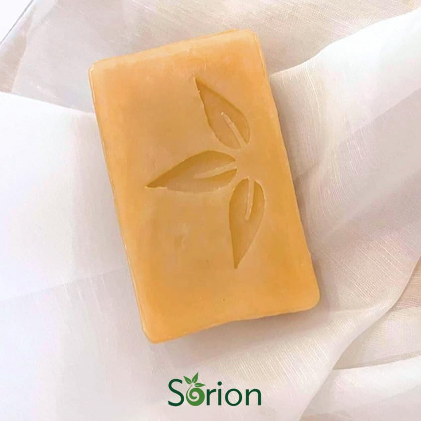 Sorion Soap for Face and Body - Bar Soap to Smooth and Comfort Dry, Itchy, Flaky Skin with Coconut Oil, Turmeric, Pala Indigo Essential Oils Soap Bar