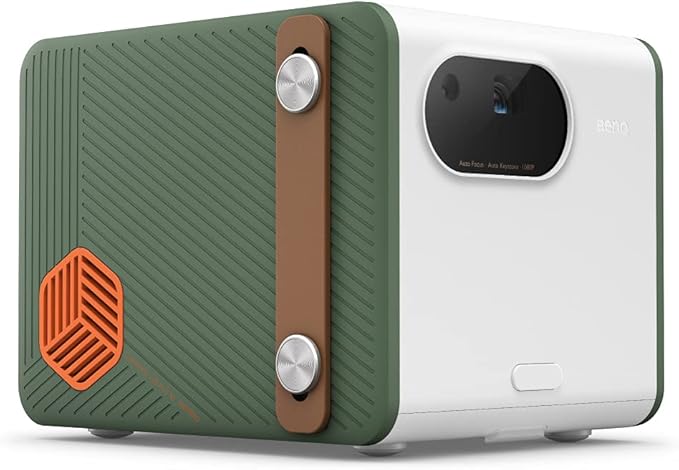 BenQ GS50 1080p Wireless Outdoor Projector | Smart Android TV | WiFi & Bluetooth | 2.1 Channel Speakers with Extra Bass | HDR10 | Autofocus & Keystone | Portable Movie Projector for Camping & Home