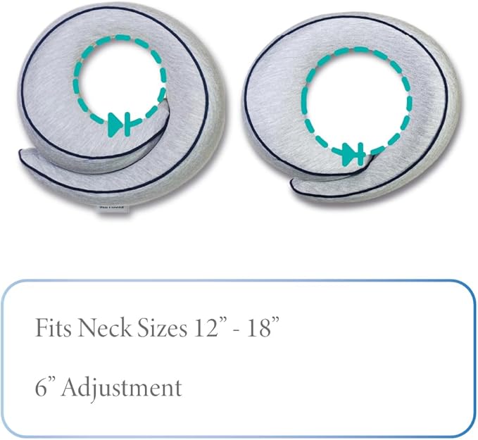 Memory Foam Travel Pillow | Provides Real Support to Head, Neck and Chin | Best Firm Airplane Pillow for Long Flights