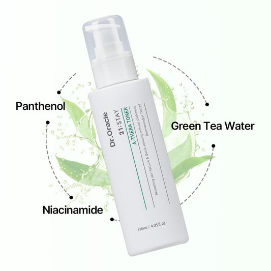 A-Thera Toner Facial Moisturizer Face Serum Korean Skincare Toner for Sensitive Skin, (4.05fl.oz.fl.), Dermatologist Tested, 21;Stay by DR.ORACLE