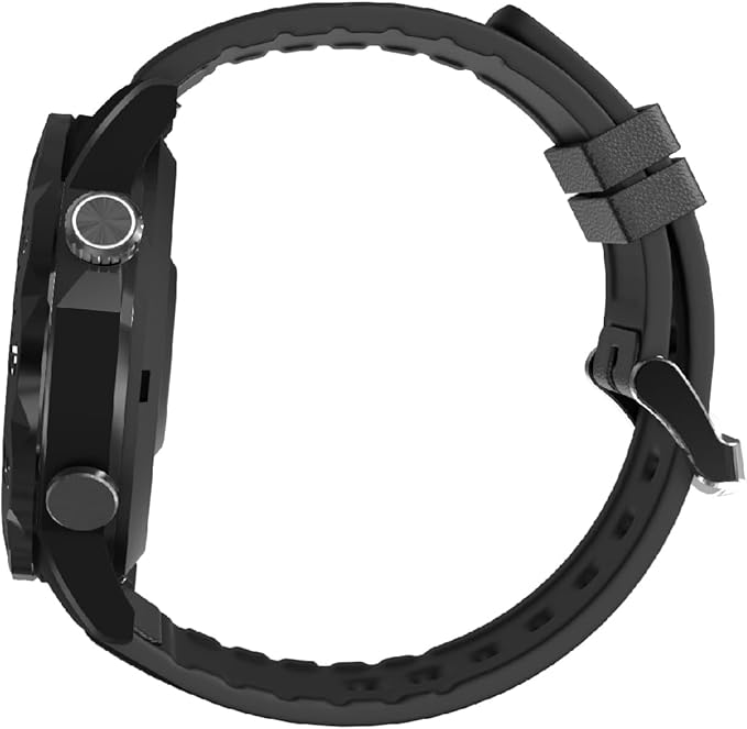 KAVVO Oyster Urban Smart Watch for Men, 46mm Fitness Smartwatch with Blood Oxygen Heart Rate Sleep Monitor, Multiple Sports Modes Tracker for Android iOS Phones (Cool Black)