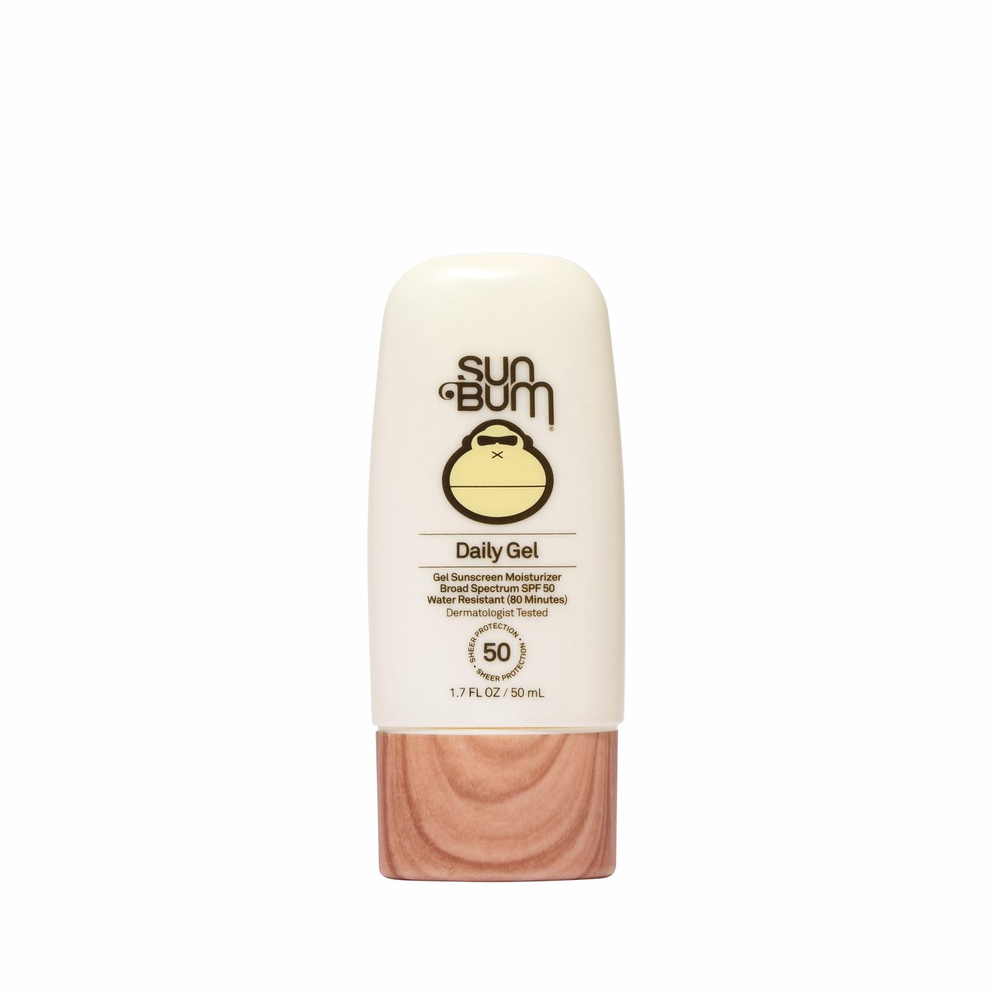 Sun Bum Daily SPF 50 Clear Gel Face Sunscreen - Broad Spectrum Moisturizing Facial Sunscreen with Vitamin E - Vegan and Hawaii 104 Act Compliant (Without Octinoxate & Oxybenzone) - Travel Size 1.7 oz