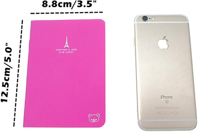 ALIMITOPIA 24pcs Mini Notebook Portable Pocket Notebook Journal Steno Memo MiniDaily NotePad,3.5X5 inches,24 sheets,College Ruled Pages(Candy Colors)