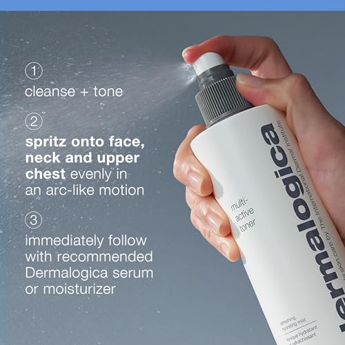 Dermalogica Multi-Active Toner, Facial Spray for Hydrating, Calming, Refreshing - Help Condition Skin and Prepare for Moisture Absorption, 1.7 Fl Oz