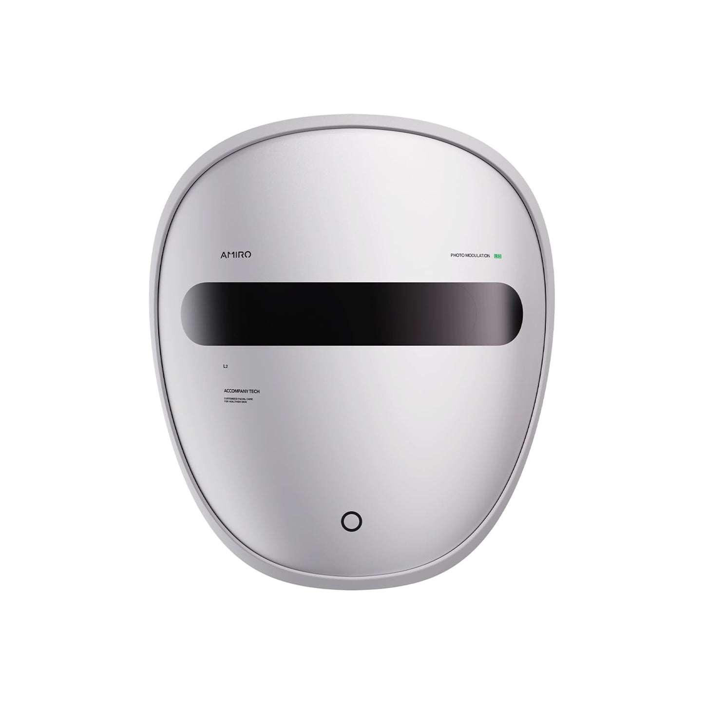 AMIRO Spectra 5-in-1 Light Therapy Face Mask, Contour With Blue, Red, Green, Yellow, and Infrared Light, 3 Modes for Oily, Acne-Prone, and Sagging Skin, Skincare for Face, Silver