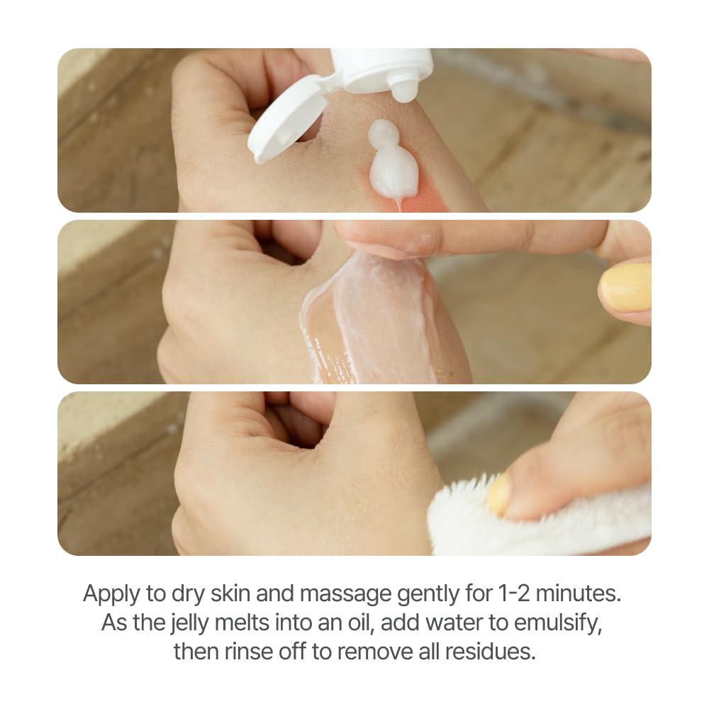 KAINE Kombu Jelly Oil Cleanser | Makeup Remover with Gel To Oil Type Cleanser, Gentle Cleansing, Korean Skincare 4.9 fl oz /145ml