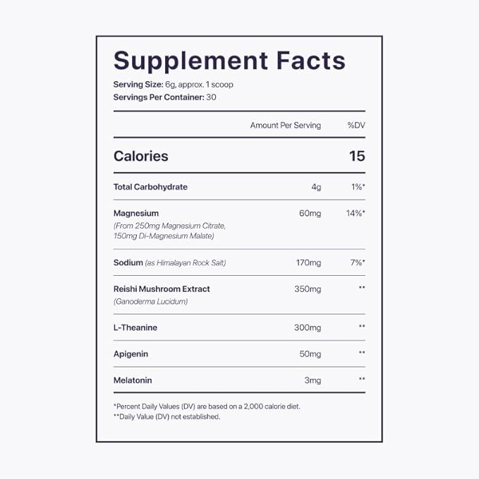 Beam Dream Sleep Powder, L-Theanine, Apigenin, Reishi and Magnesium, Third Party Tested Natural Sleep Aid & Sleep Supplement for Deep Sleep, Relaxation and Recovery, Natural Sleep Support, 30 Servings