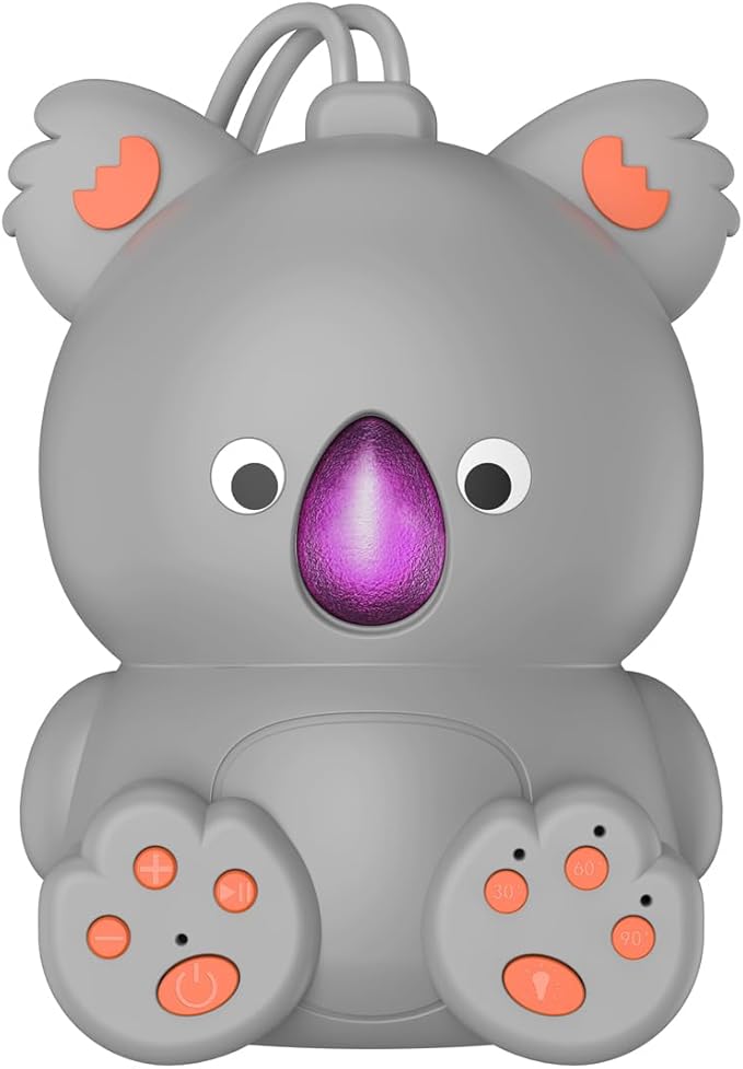 Baby Sound Machine White Noise Machine with Bluetooth Speaker, Portable Soothing Sounds Music Memory Function Sleep Sound Timer Soother for Baby