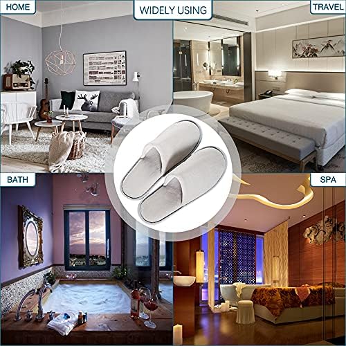 6-10 Pairs Spa Slippers, Non Slip Disposable Slippers For Guest, Washable Reusable, Which Can Be Used As Women Men, House, Indoor, Bathroom, Bedroom, Hotel, Bride Slippers