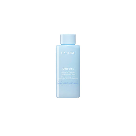 LANEIGE Water Bank Gentle Gel Cleanser Mini: pH-Balanced & Barrier-Boosting Gel Cleanser with Blue Hyaluronic Acid